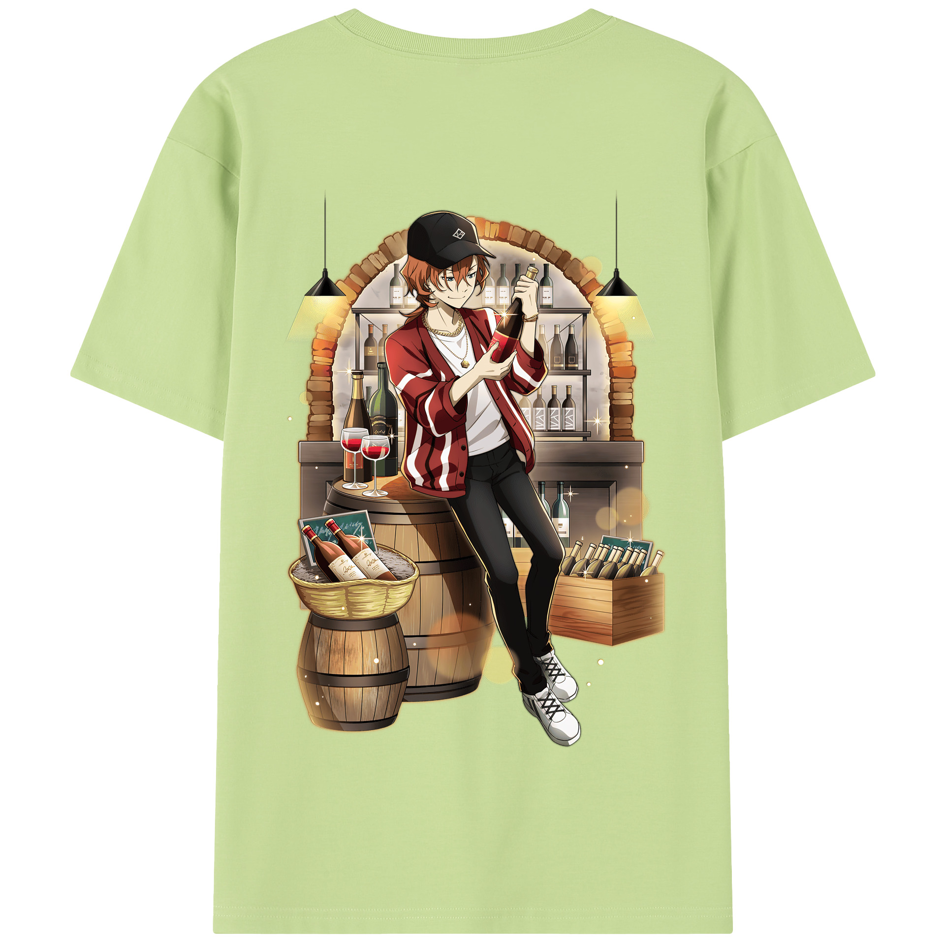 （画像用） 文豪ストレイドッグス Bungo Stray Dogs 綿100％半袖Tシャツ（背面プリント）